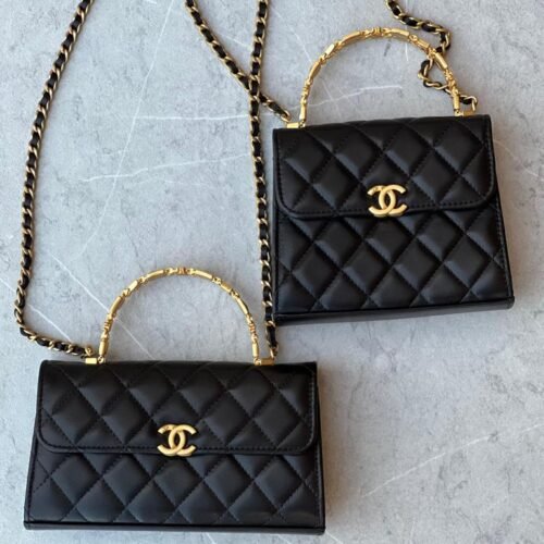 chanel top handle handbags