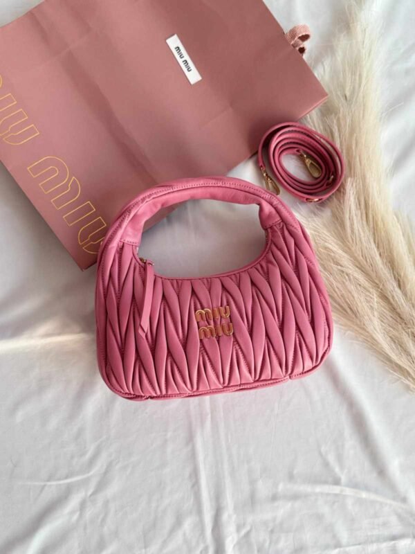 Miu Miu Wander Matelasse Nappa Pink