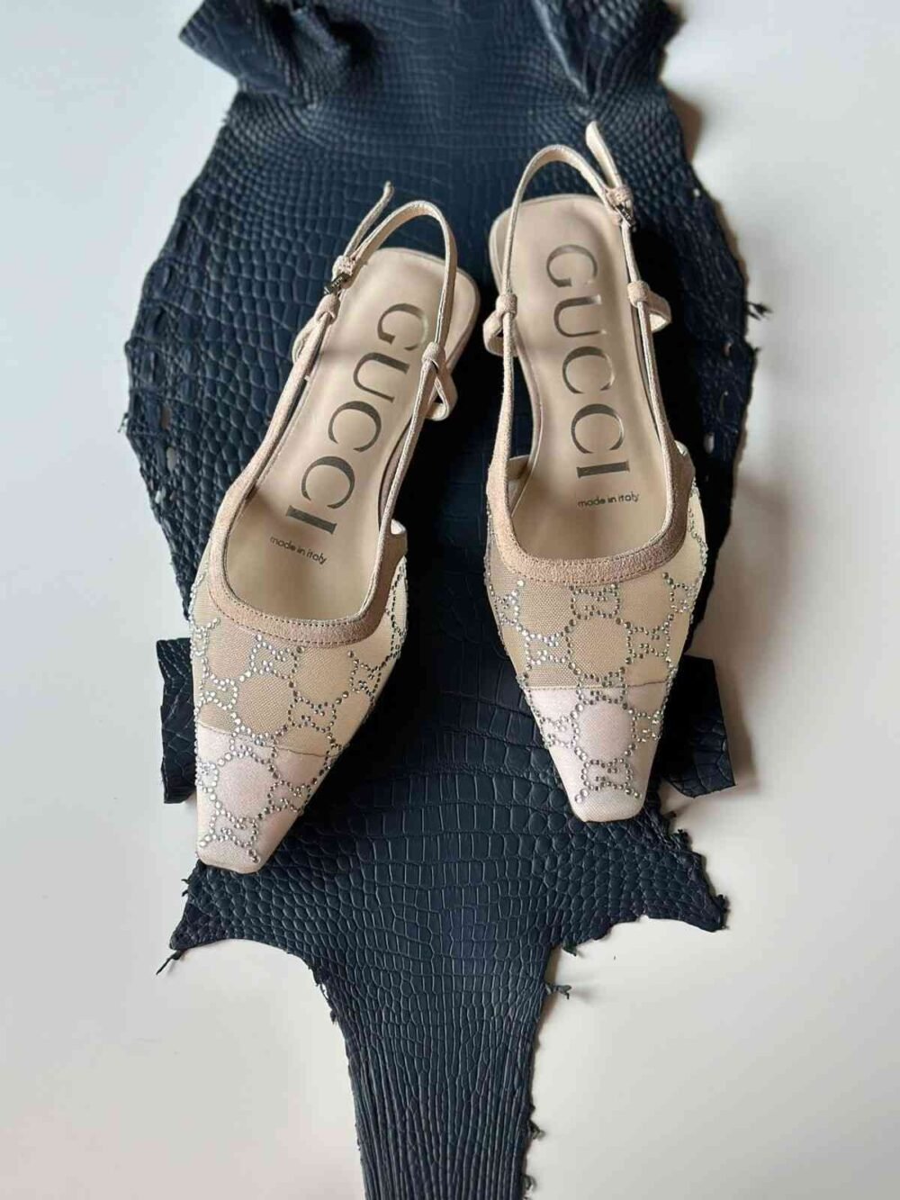gucci double g heels