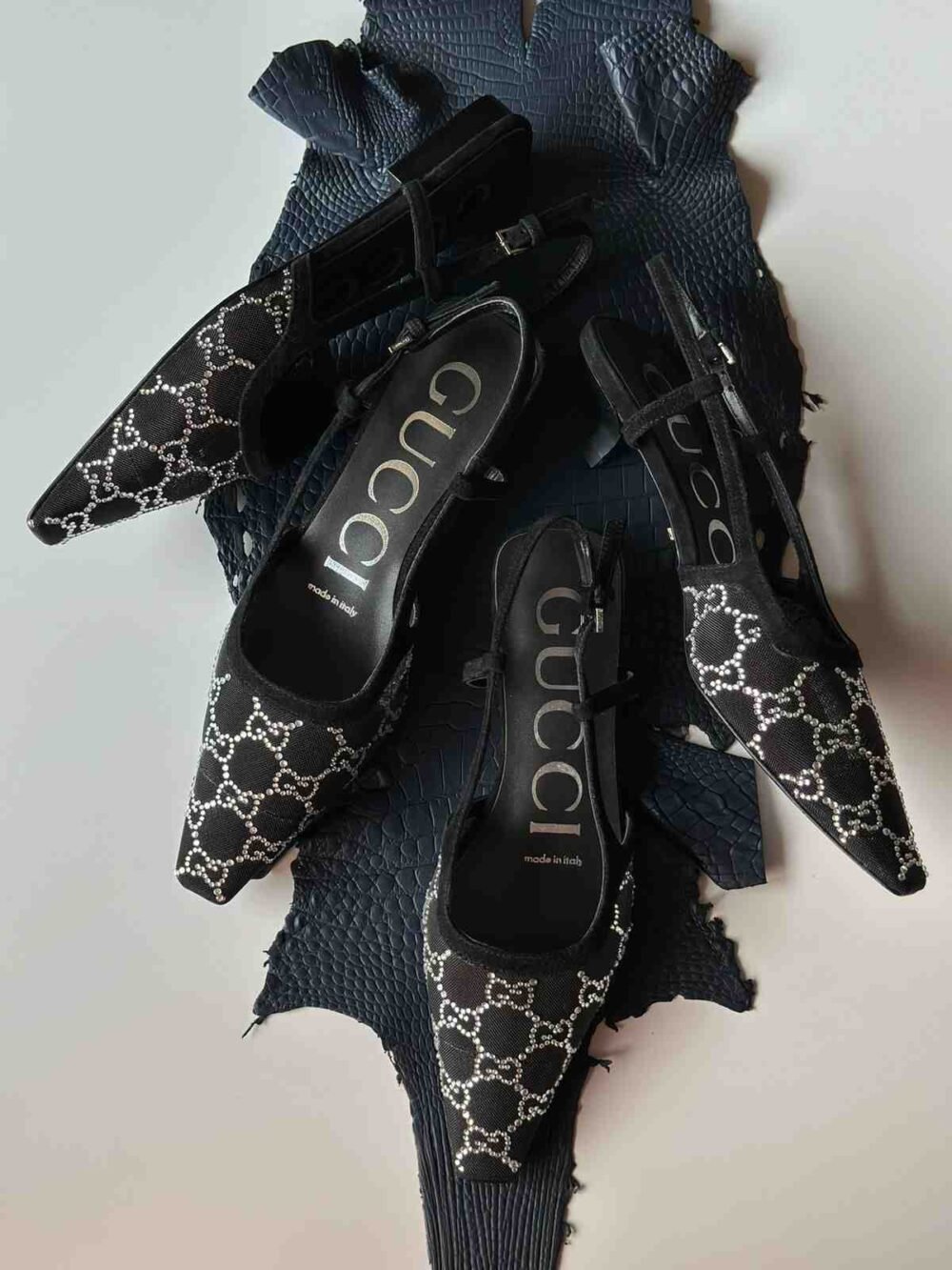 gucci double g heels