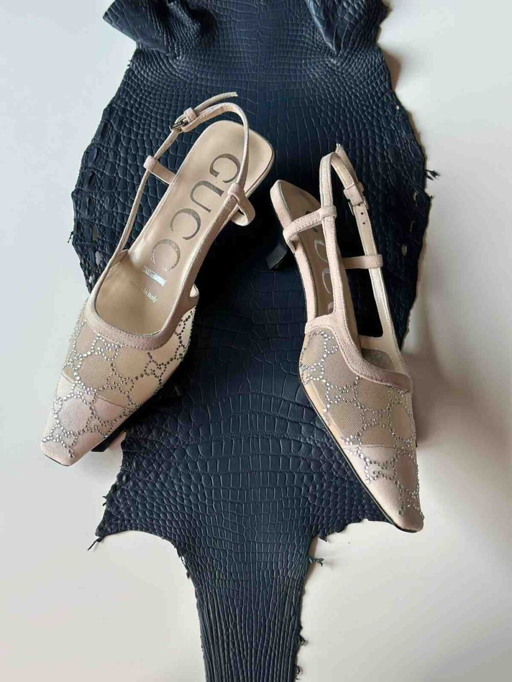 gucci double g heels
