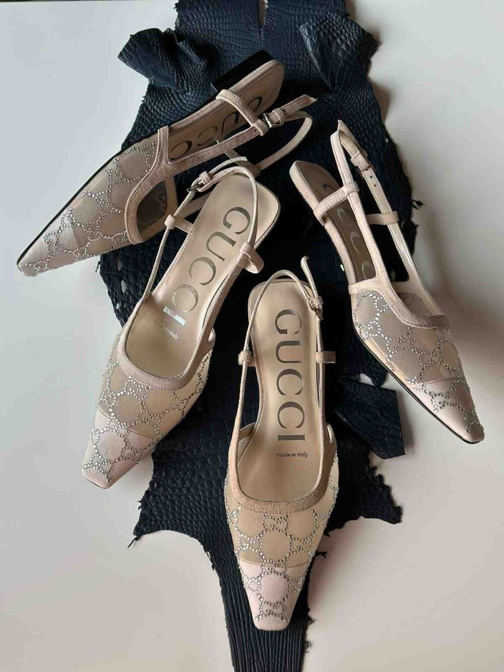 gucci double g heels