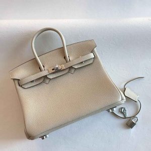 Hermes Birkin 25 Leather Handbag