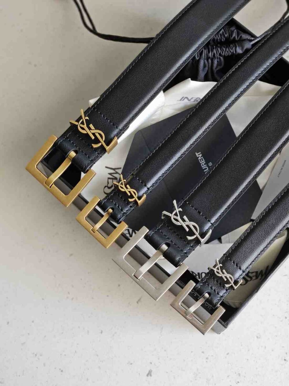 ysl monogram belt