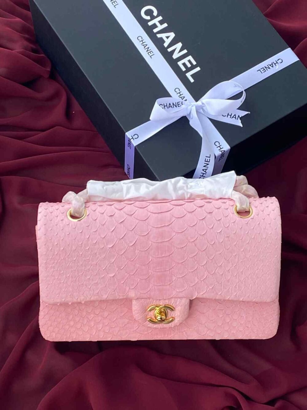 chanel python bag