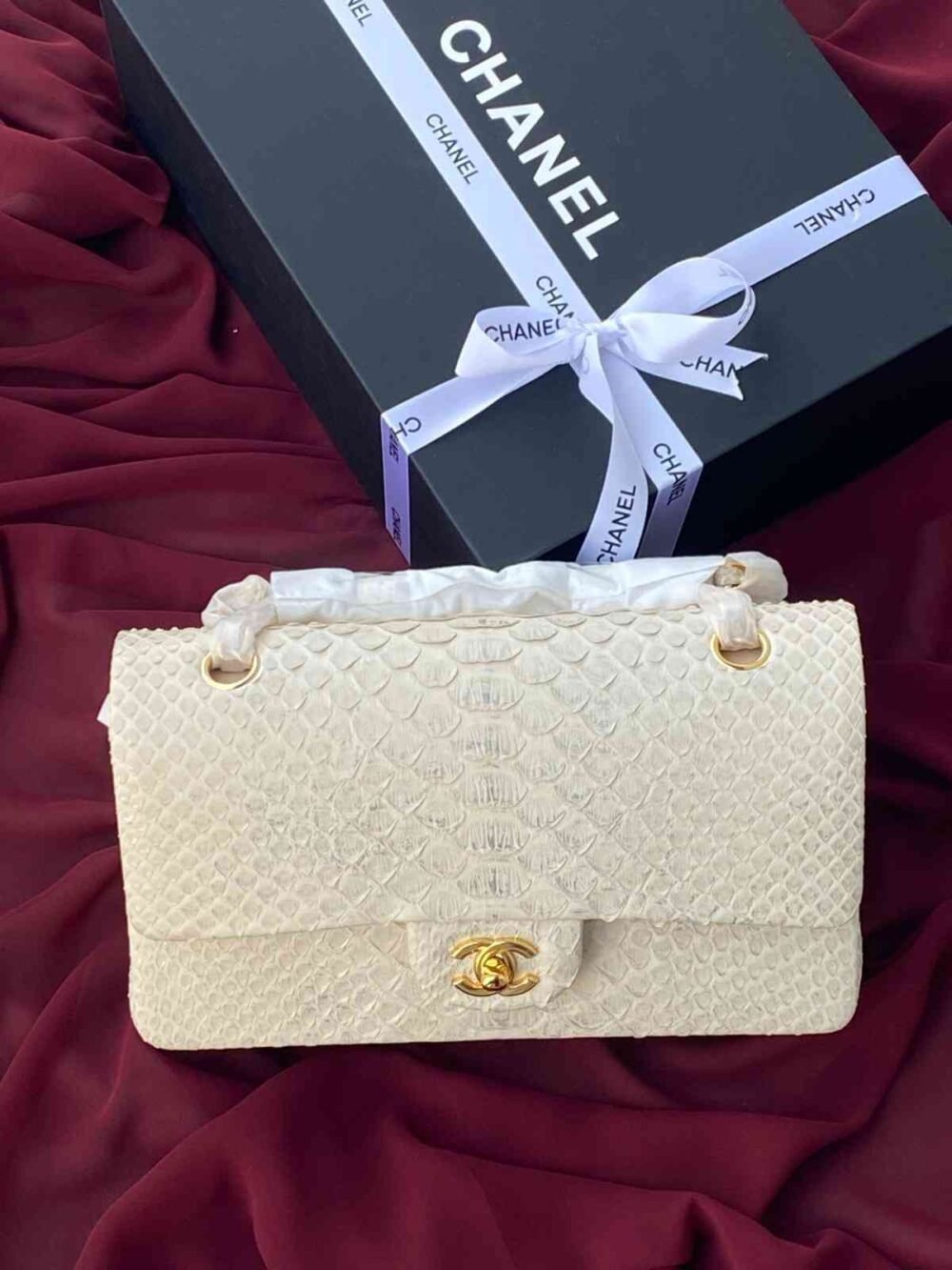 chanel python bag