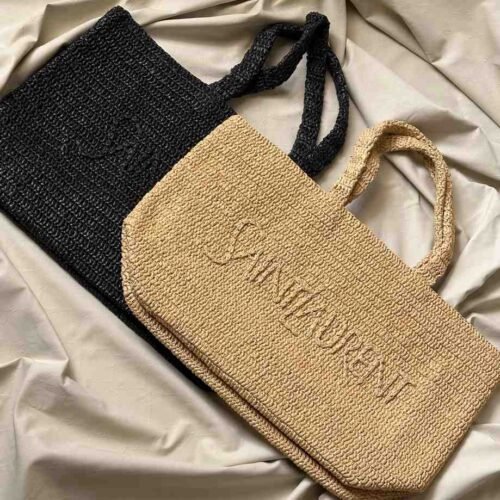 ysl raffia tote