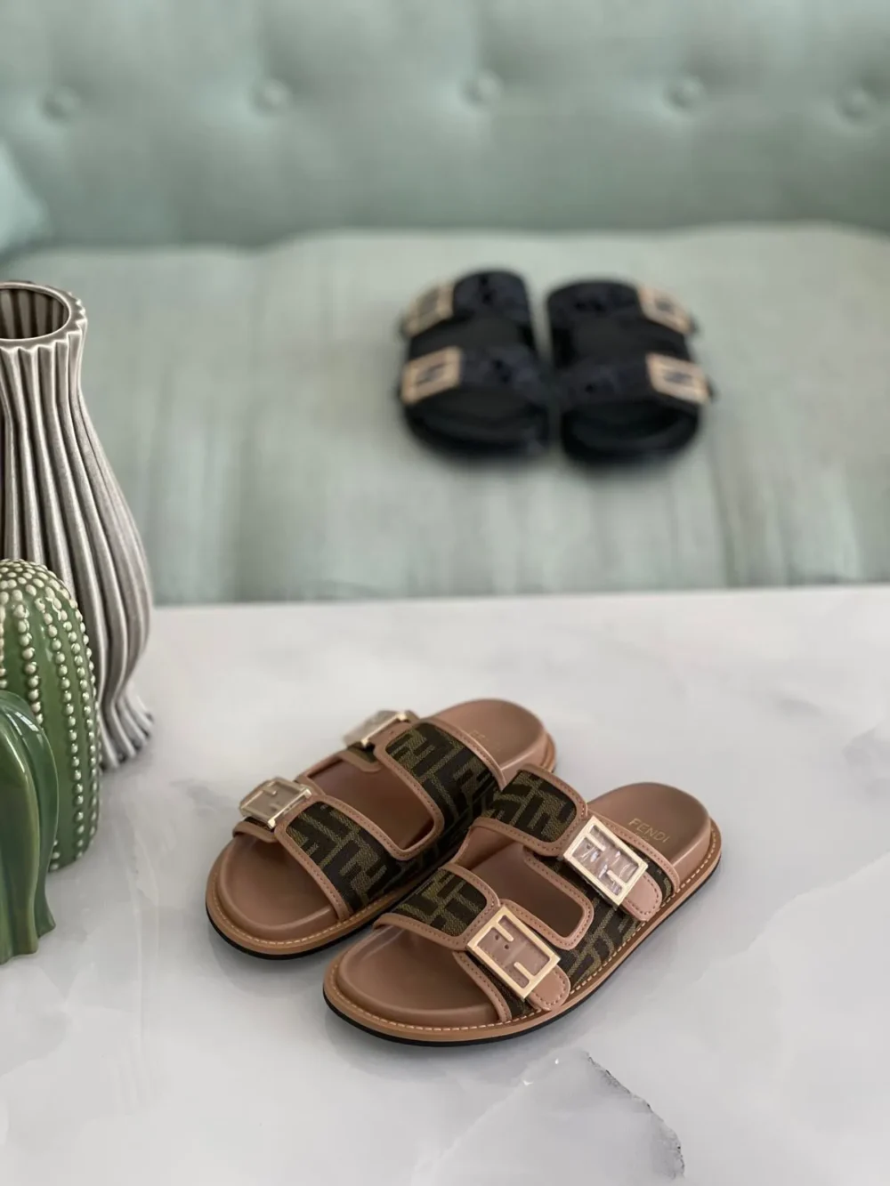 Fendi Women's Feel FF Slides