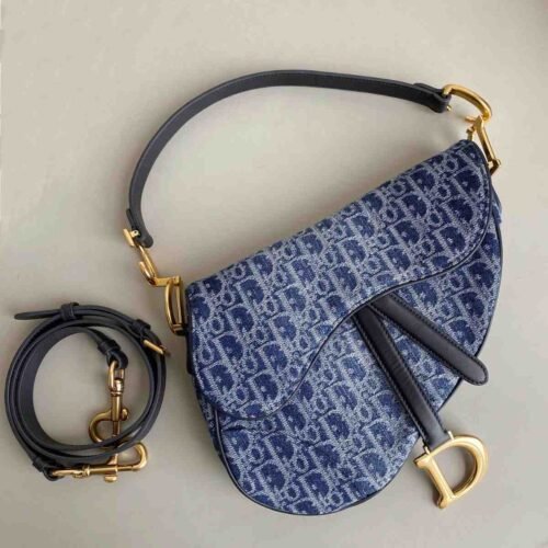 Christian Dior Denim Saddle Bag Dupe