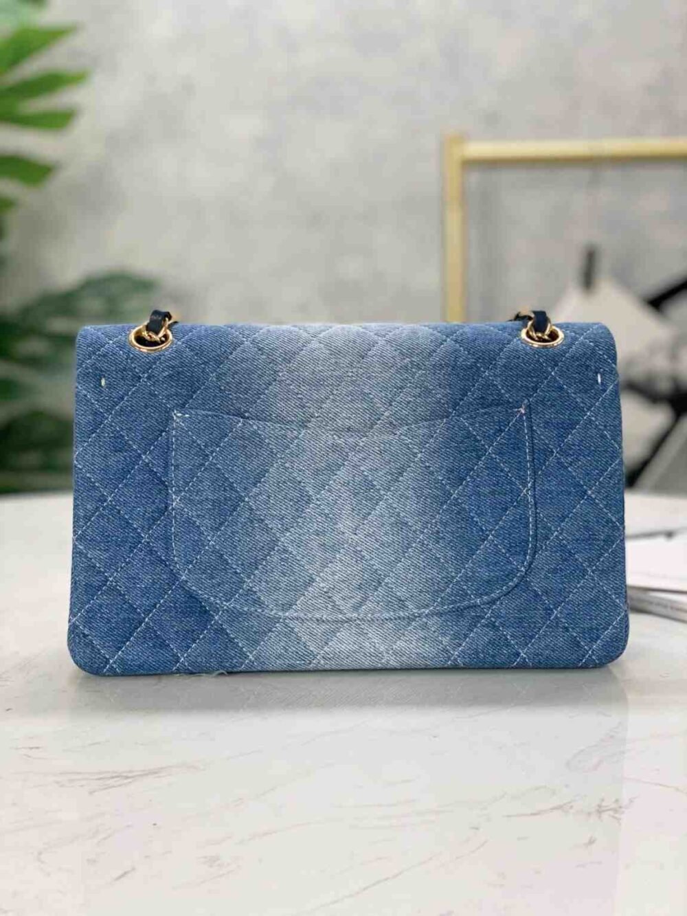 chanel denim flap bag