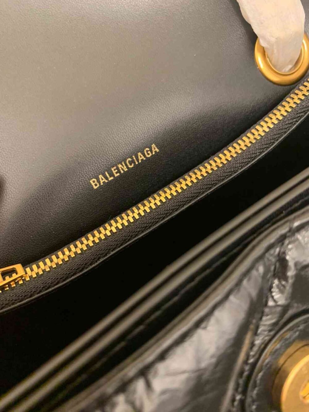 balenciaga crush small chain bag