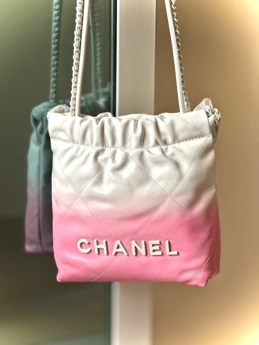 Bag Mini Quilted Shiny Calfskin