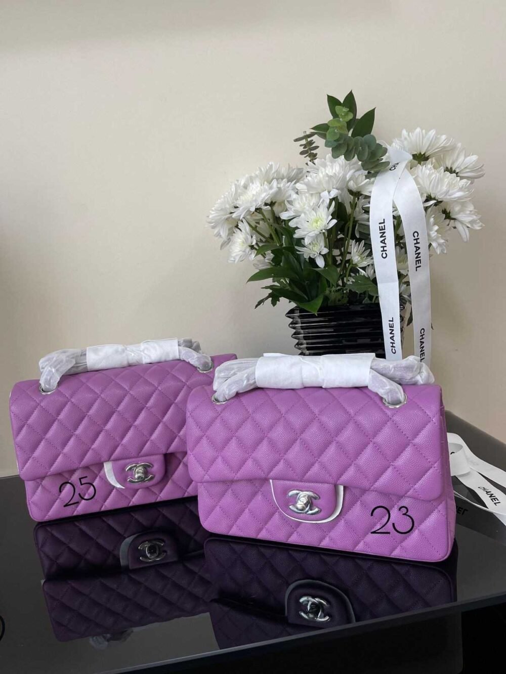 chanel classic flap caviar leather