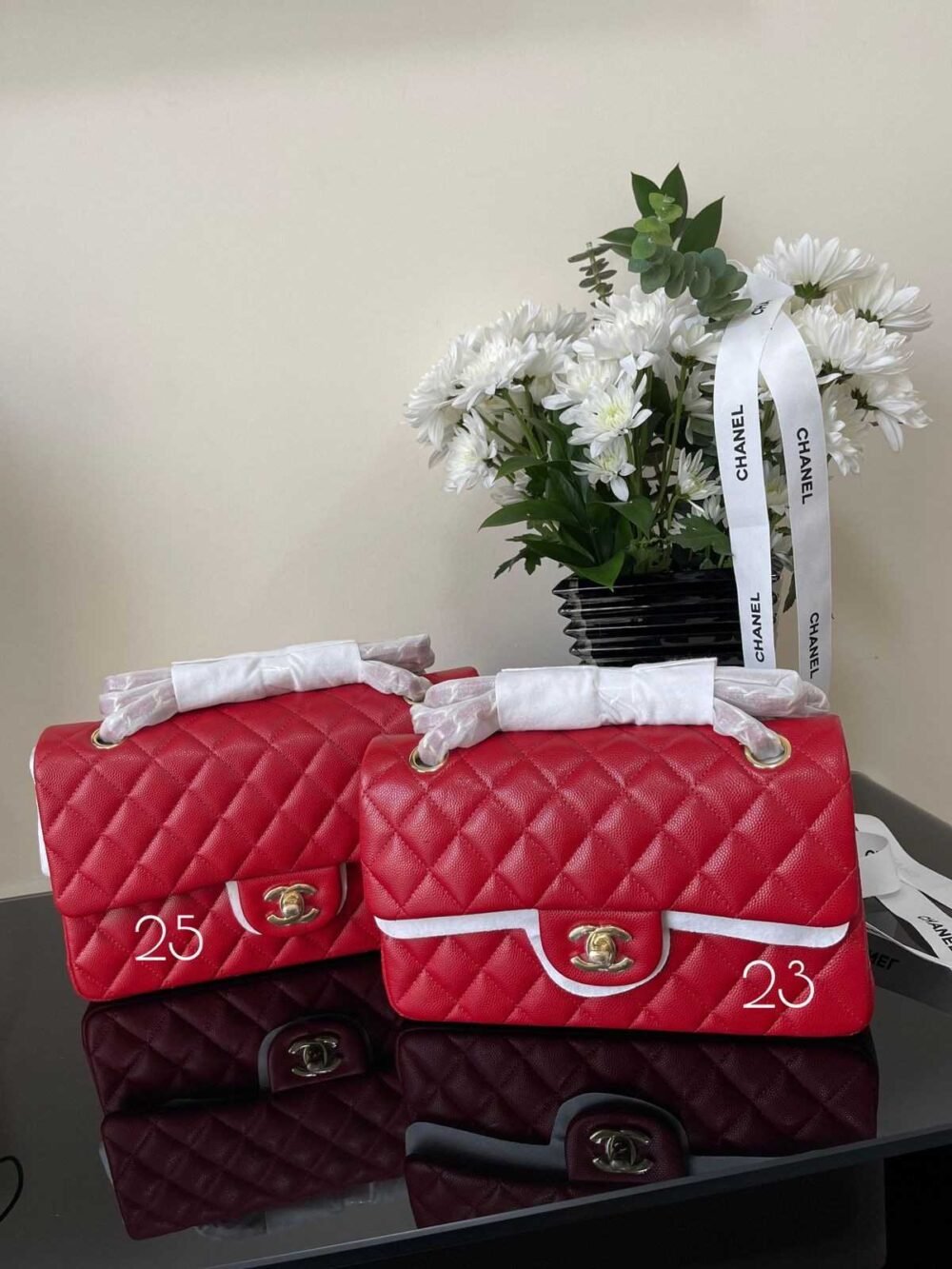 chanel classic flap caviar leather