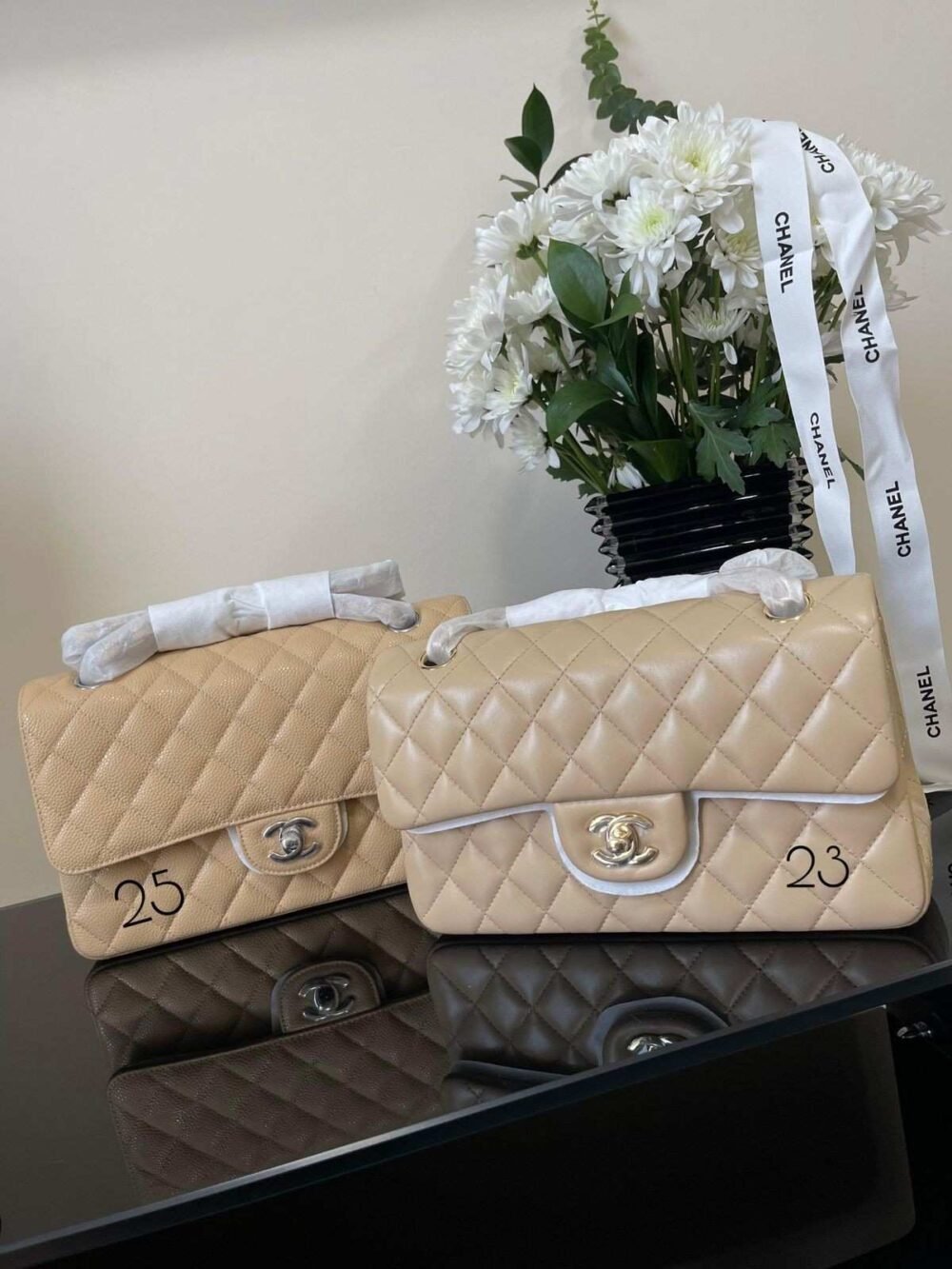 chanel classic flap caviar leather