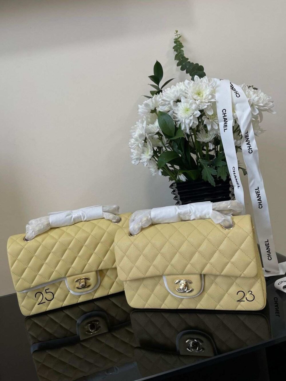 chanel classic flap caviar leather