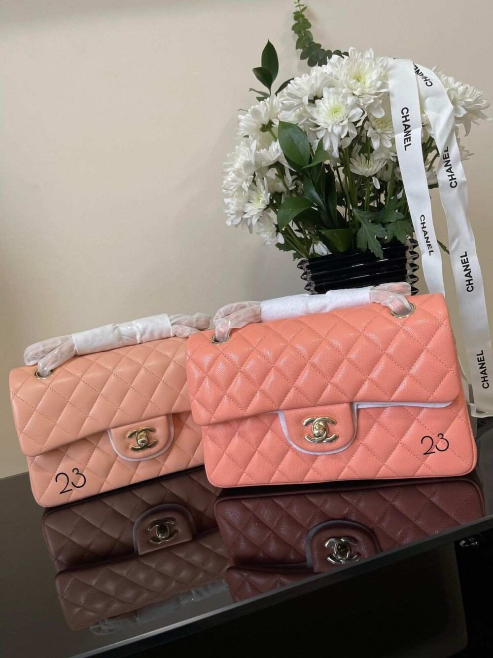 chanel classic flap caviar leather