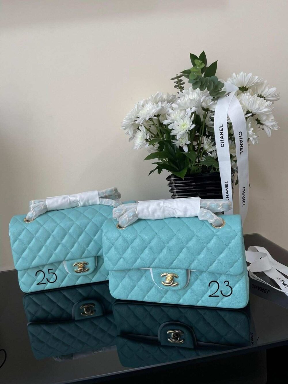 chanel classic flap caviar leather