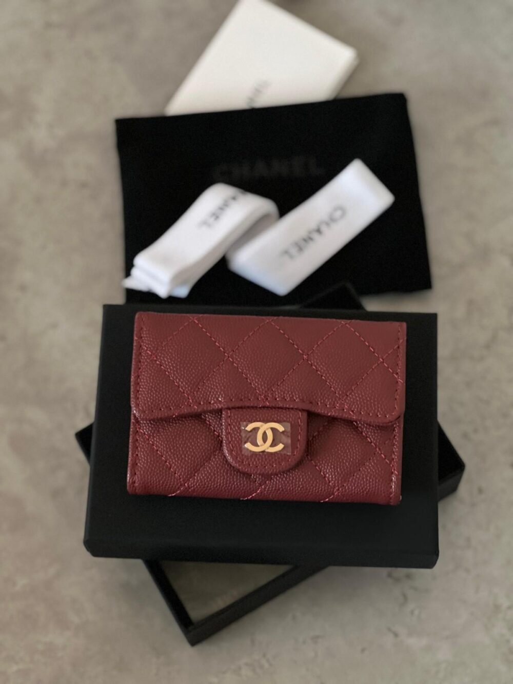 chanel classic flap card holder​