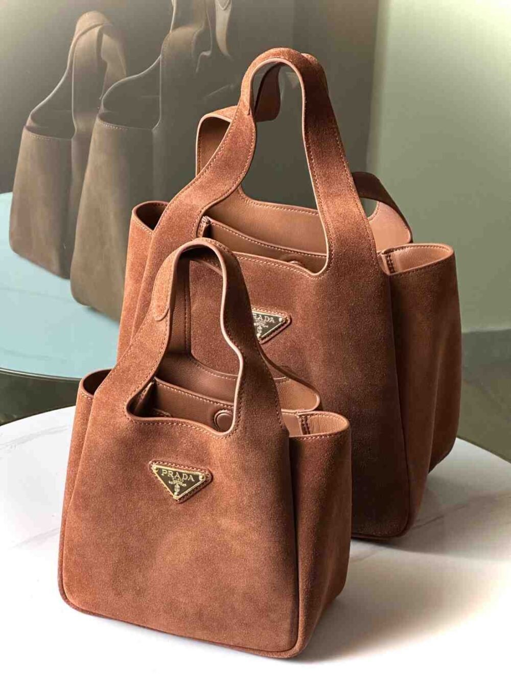 Suede Tote Bag
