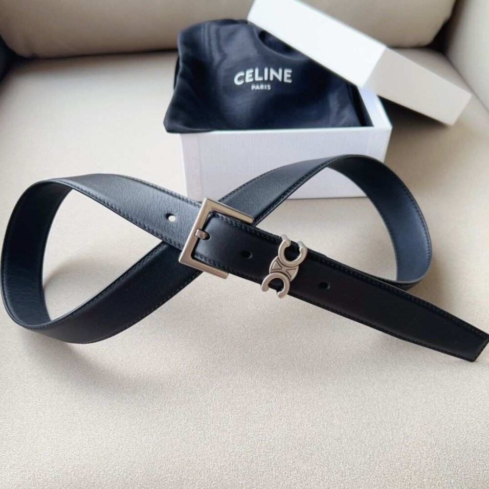 Celine Triomphe Belt black