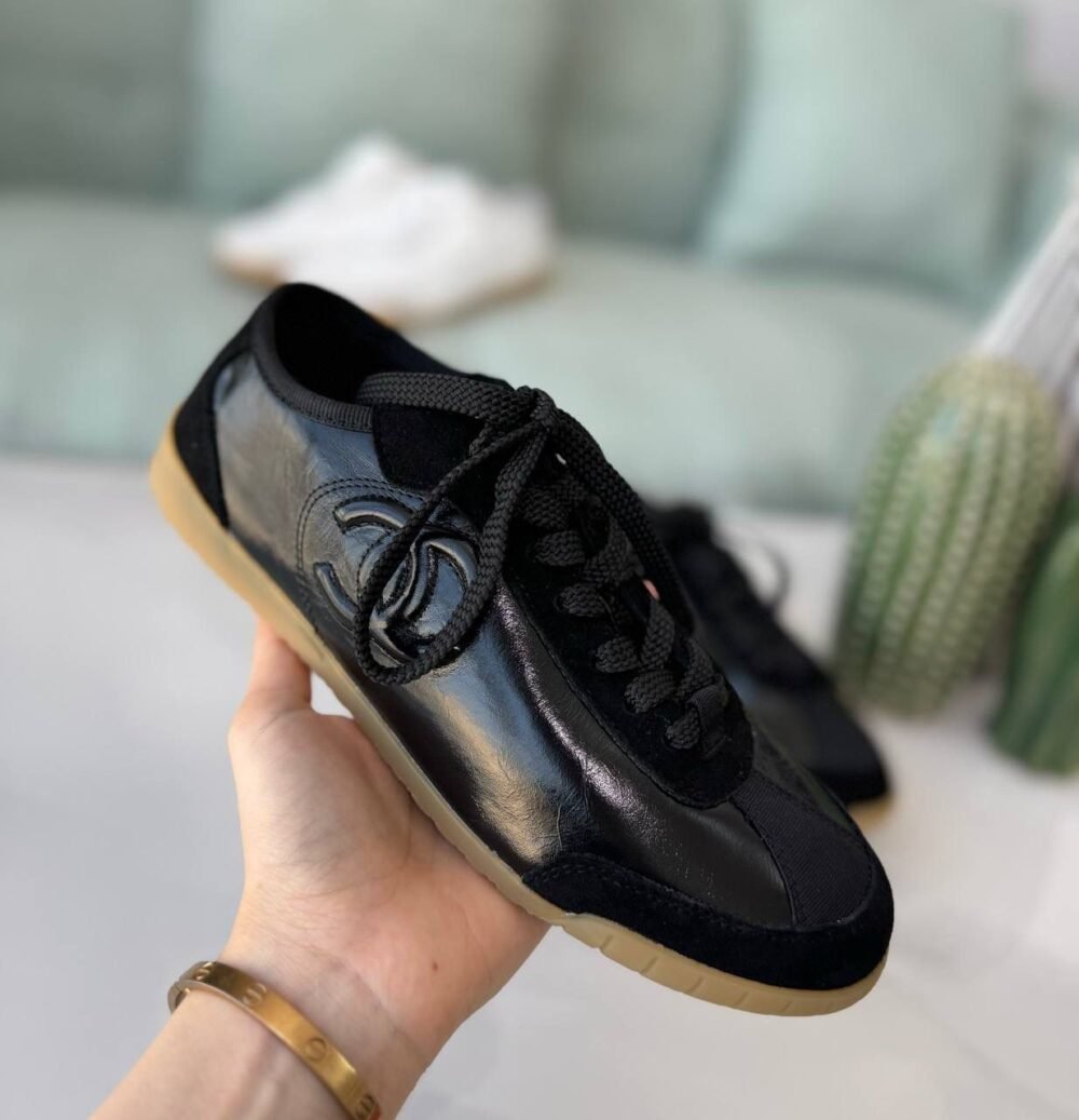 black chanel trainers​