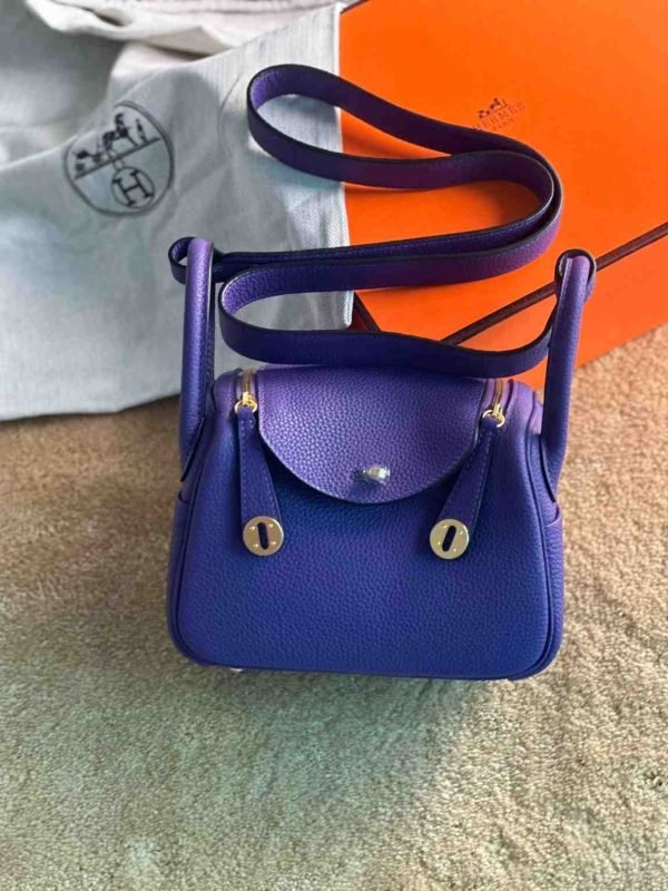 hermes mini lindy​ dark blue