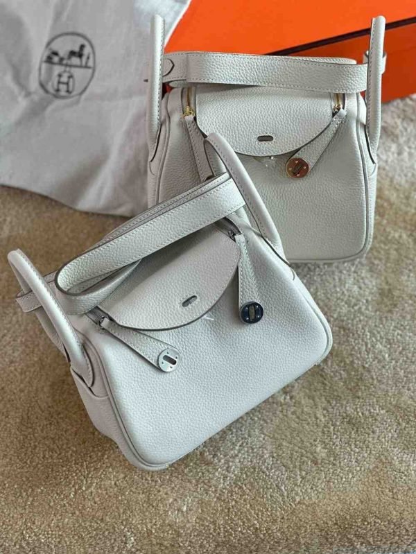 hermes mini lindy​ white