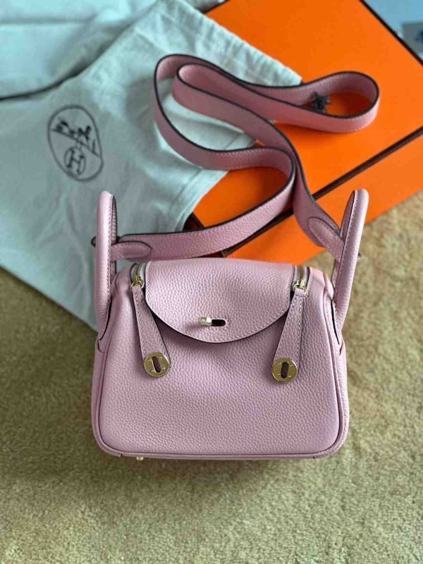 hermes mini lindy​ pink