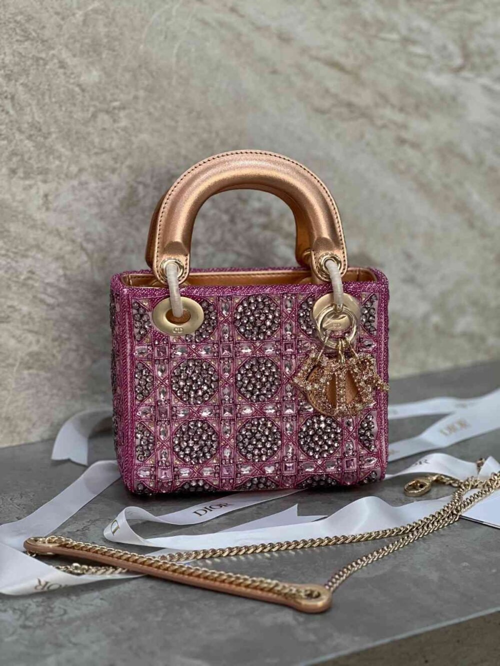 dior embroidered bag​