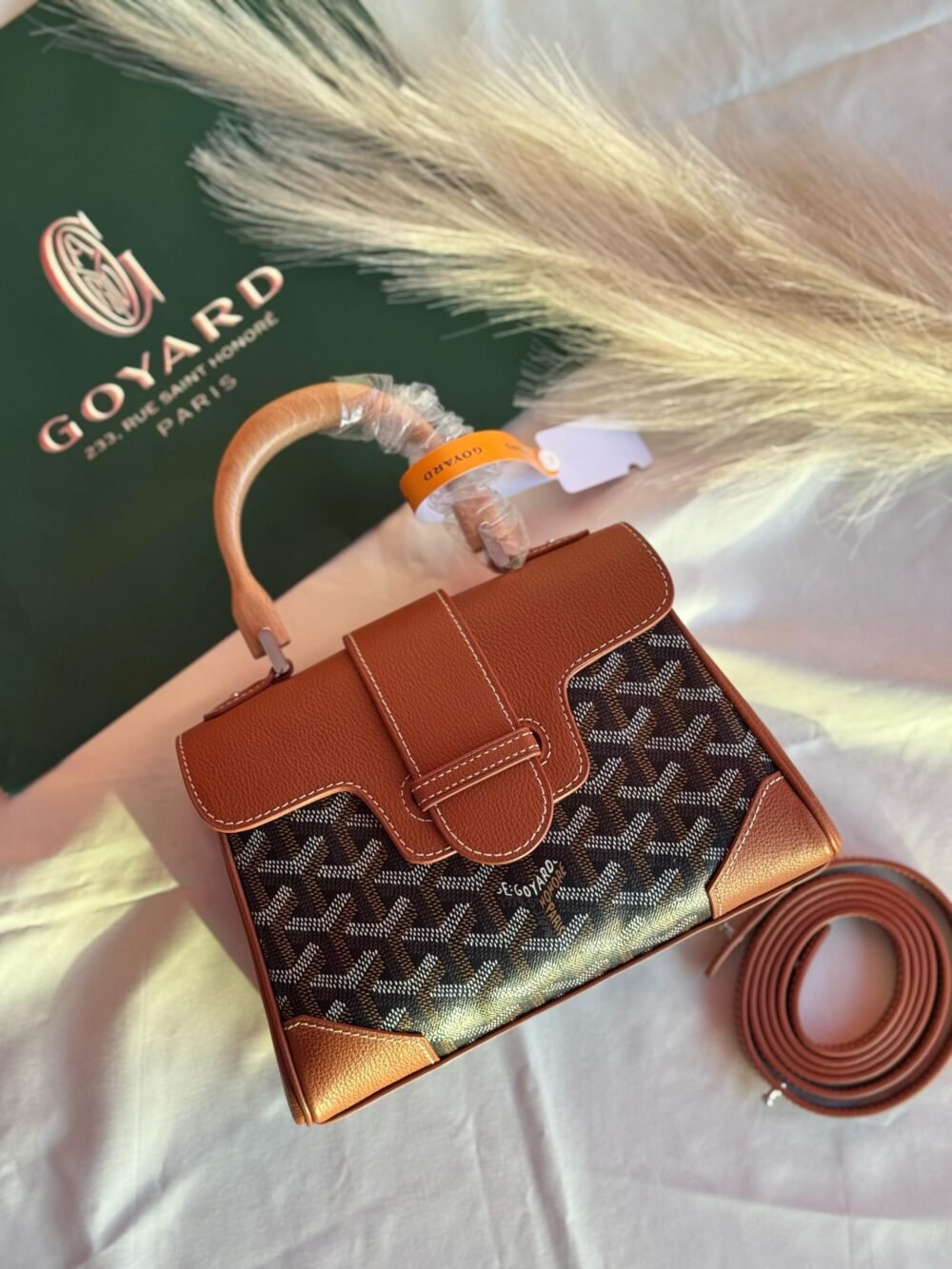Master Copy Goyard Saigon Souple Black & Tan