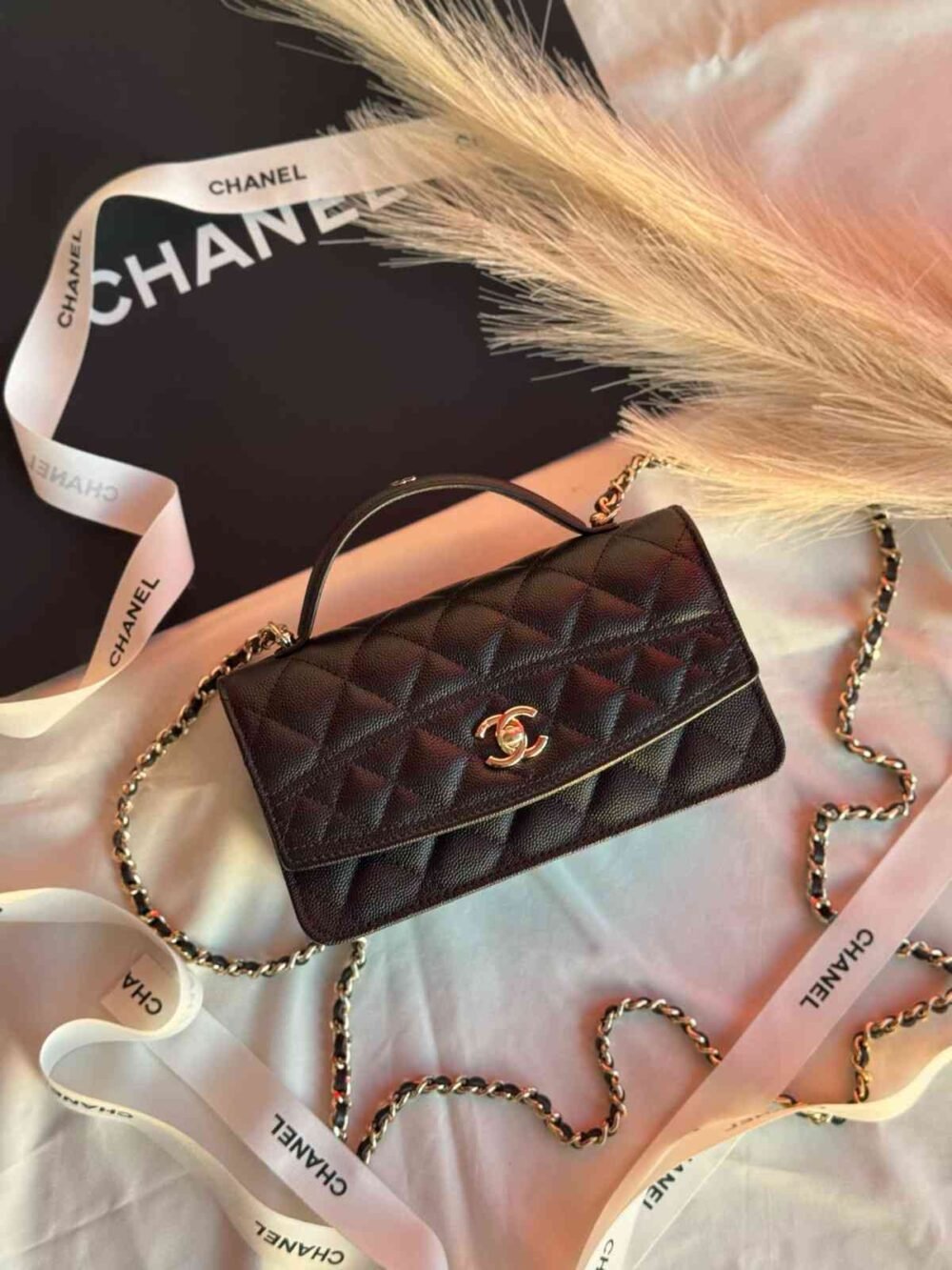 copy chanel 25C backpack black