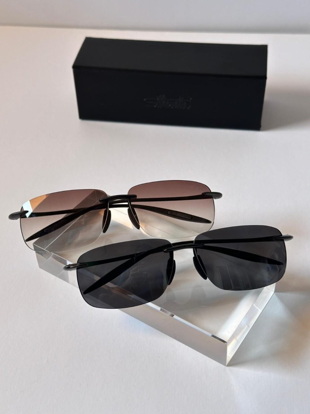Maui Jim Polarized Rimless Sunglasses