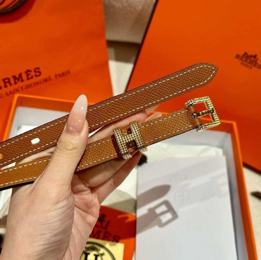 Hermes Pop H Belt Brown