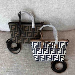 Fendi Mini Roll FF Jacquard Bag