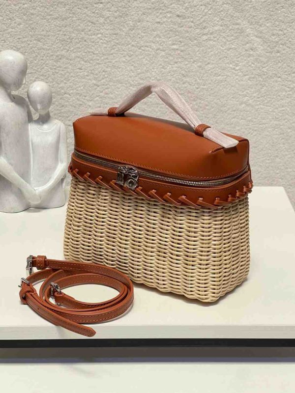 Loro Piana L19 North-South Wicker Brown