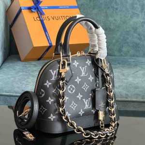 lv alma monogram bb black