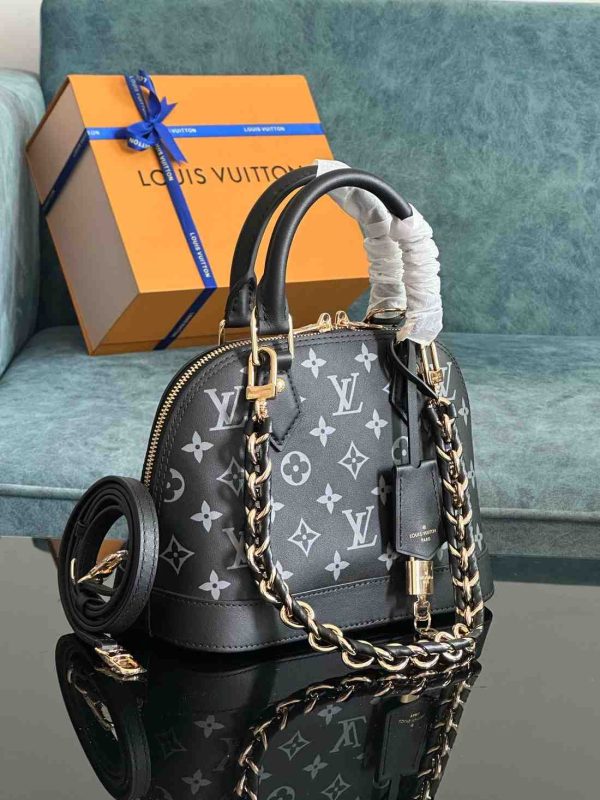 lv alma monogram bb black
