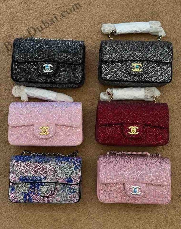 Chanel Classic Mini Flap Bag​ Crystal Embellished