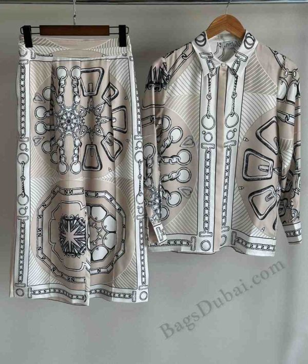 Hermes Shirt & Pants Effet Kaleidoscope Powder pink