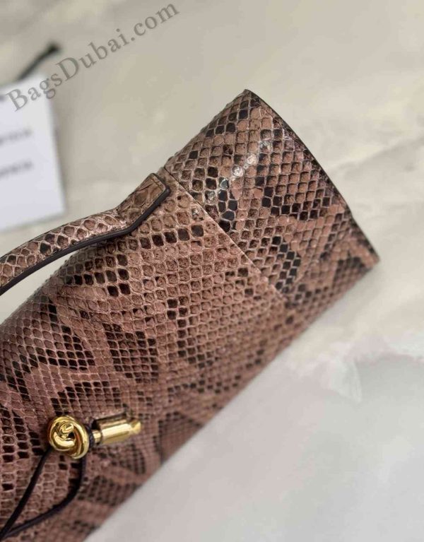 Bottega Veneta Clutch Bag Long Andiamo Brown