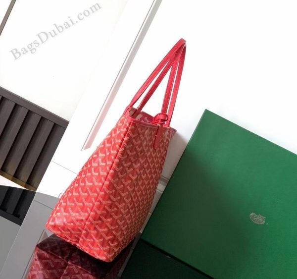 Goyard St Louis PM Fuchsia Bag Red