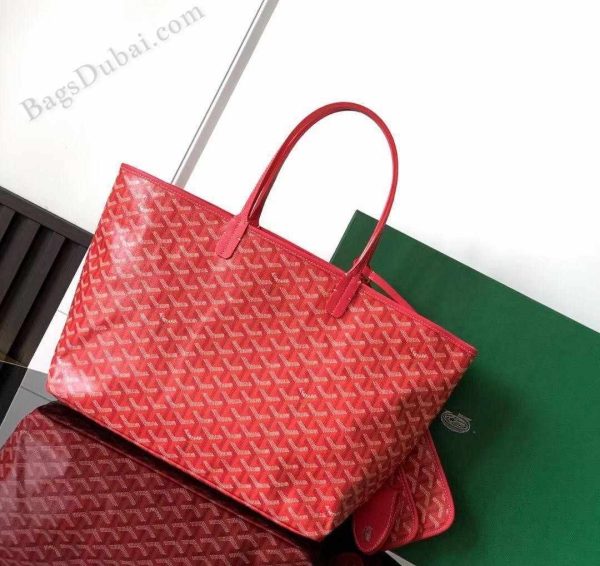 Goyard St Louis PM Fuchsia Bag Red