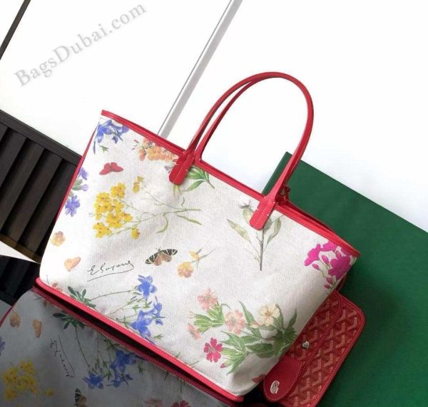 Goyard St Louis PM Fuchsia Bag Red