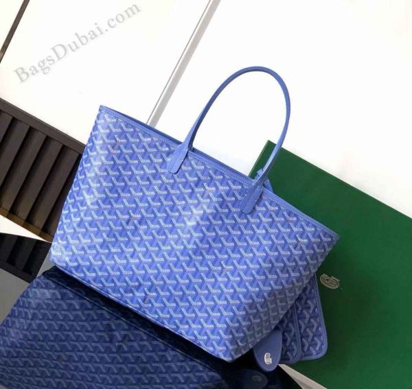 Goyard St Louis PM Fuchsia Bag Blue