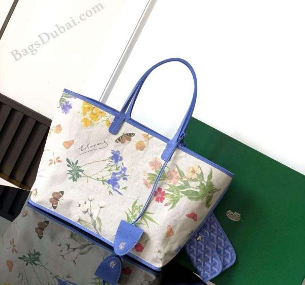 Goyard St Louis PM Fuchsia Bag Blue