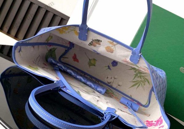 Goyard St Louis PM Fuchsia Bag Blue