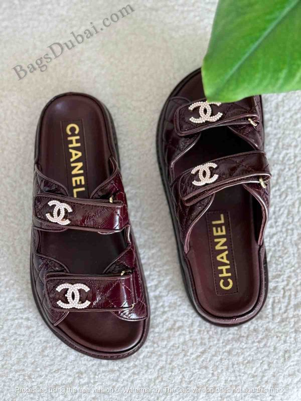 Chanel Dad Sandals Marron