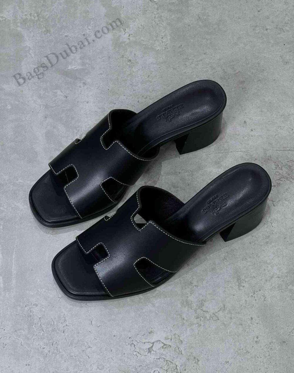 Hermes Sandals Women Helia 60 Black