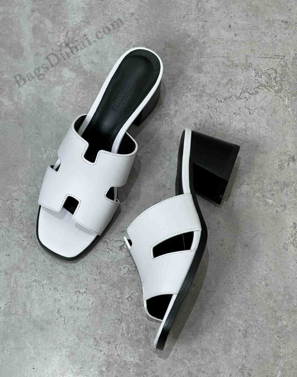 Hermes Sandals Women Helia 60 White